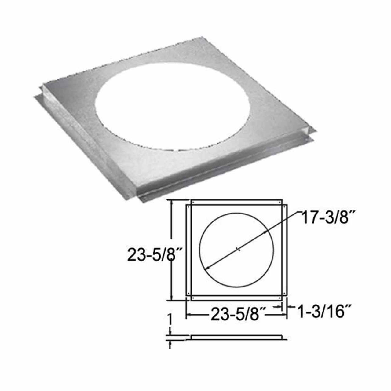 14" DuraChimney II Firestop - 14DCA-FS