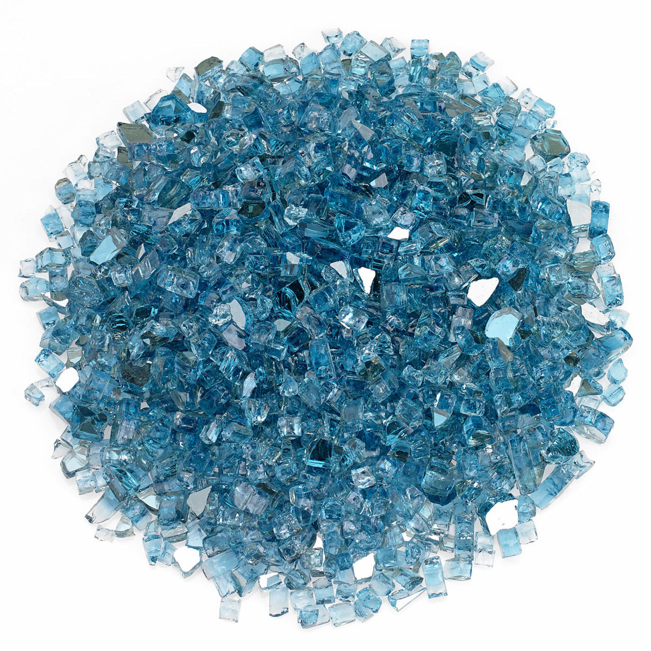 1/4" Pacific Blue Reflective Fireglass-10 lbs