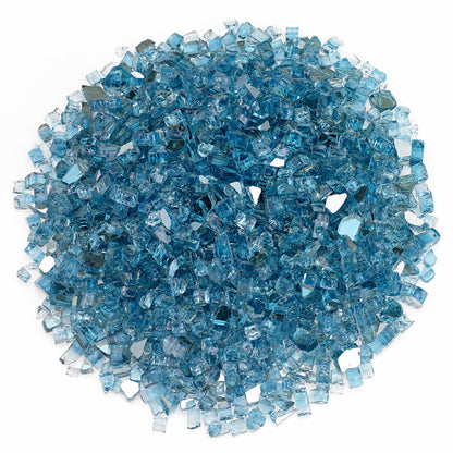 1/4" Pacific Blue Reflective Fireglass-10 lbs
