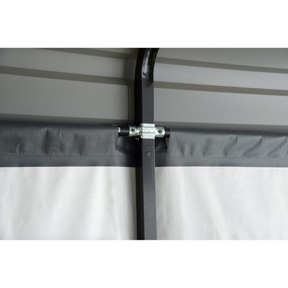 Arrow 10'  x 15' Enclosure Wall Kit ONLY for Carport- Gray