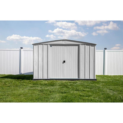 Arrow Classic Steel Storage Shed  10' x 14' -  Flute Gray