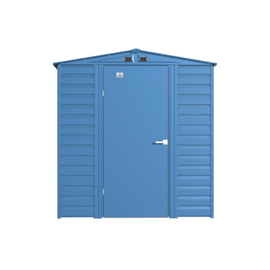 Arrow Select 6' x 7' Steel Storage Shed - Blue Gray