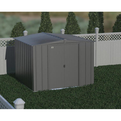 Arrow Classic Steel Storage Shed 8 x 8 Charcoal