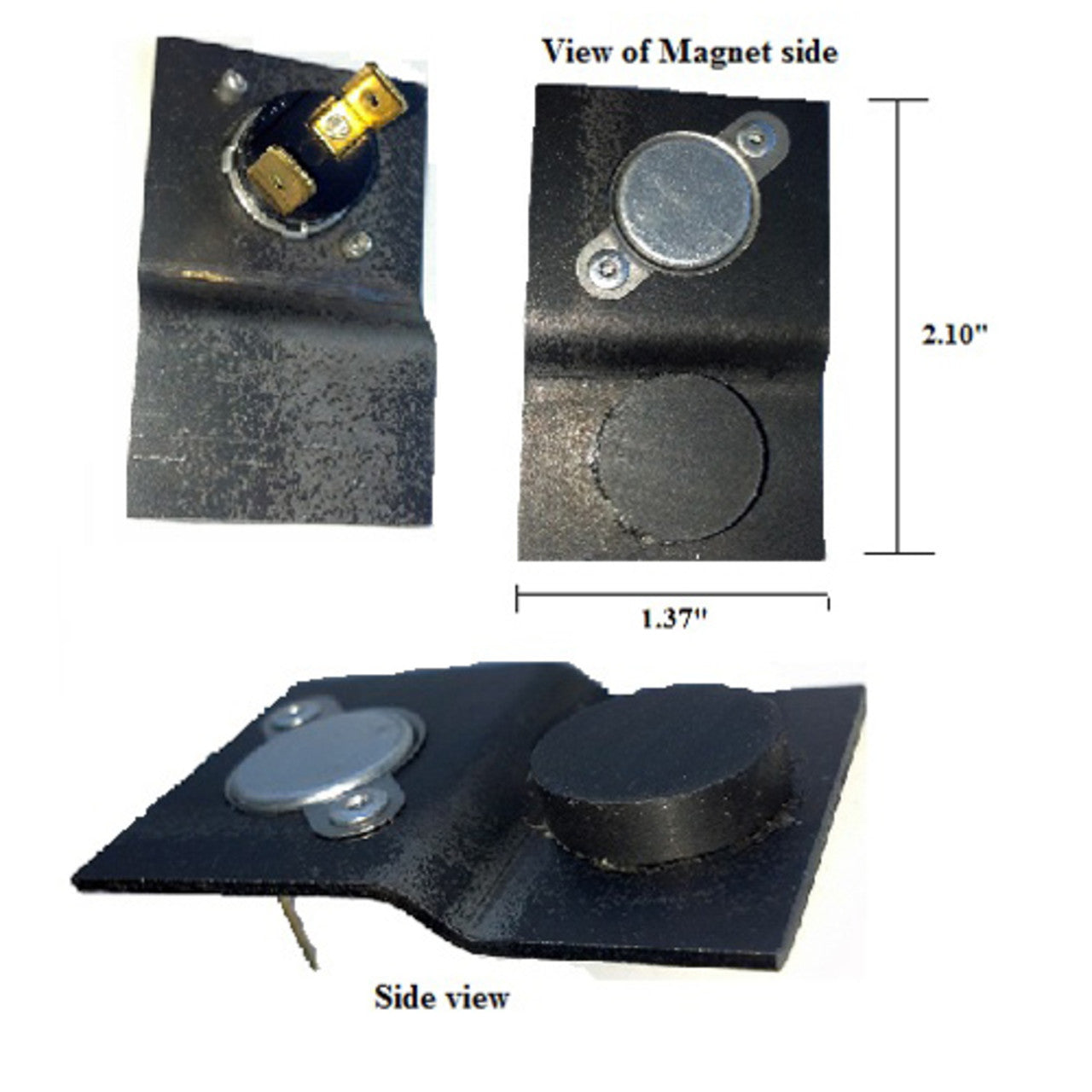 Fireplace Blower Magentic Thermal Disc - Black