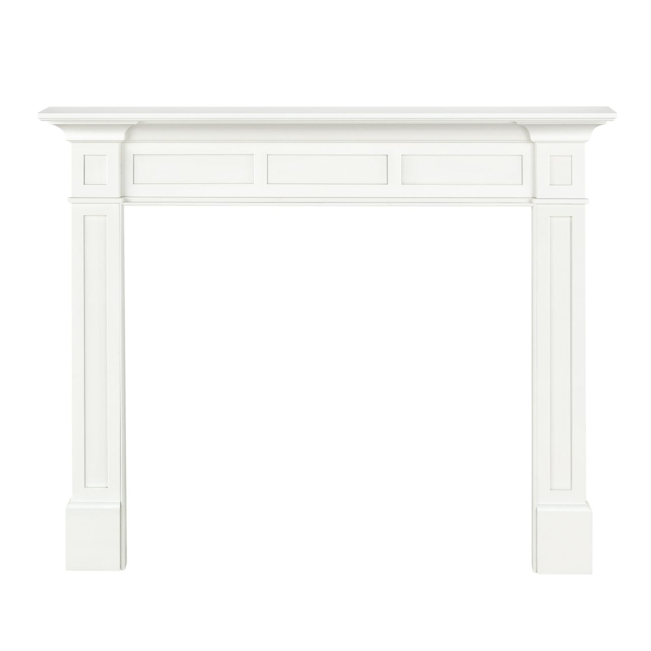 56" Jim MDF Fireplace Mantel by Pearl Mantels - White Paint Finish