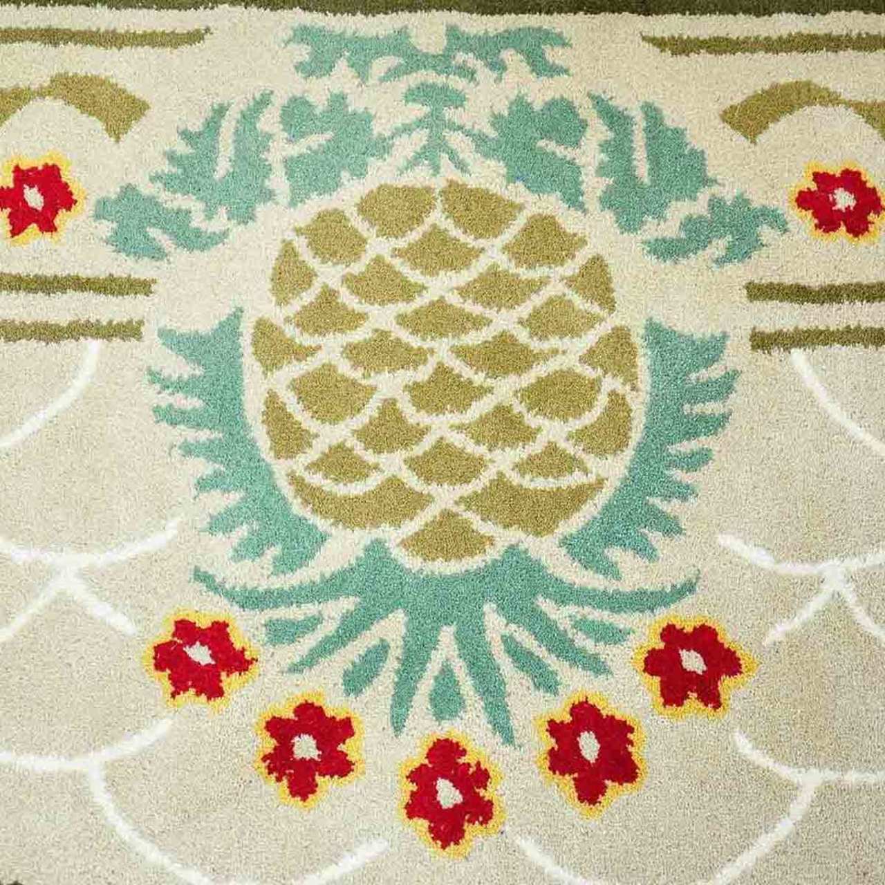 56" Half Round Hospitality Fireplace Rug