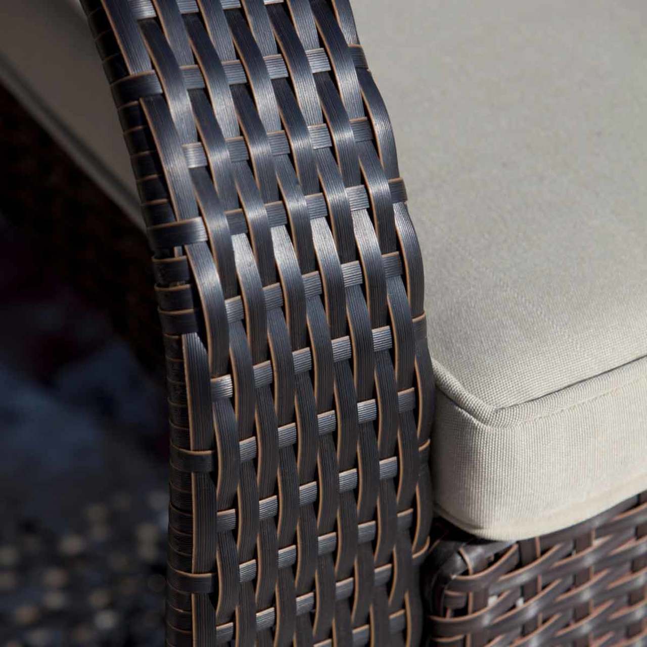 Adirondack Mocha Wicker Chair
