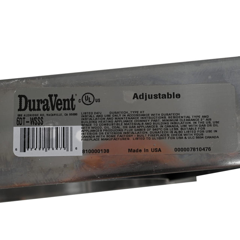 6DT-AWS DURATECH 6 & 8 ADJ WALL STRAP