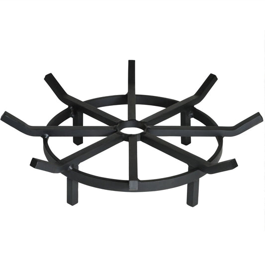 Super Heavy Duty Wagon Wheel Outdoor Fire Pit Grate- 20 inch Diameter