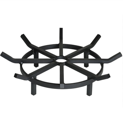 Super Heavy Duty Wagon Wheel Outdoor Fire Pit Grate- 24 inch Diameter