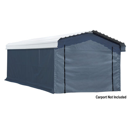 Arrow 12  x 20 Enclosure Walls ONLY for Carport - Gray