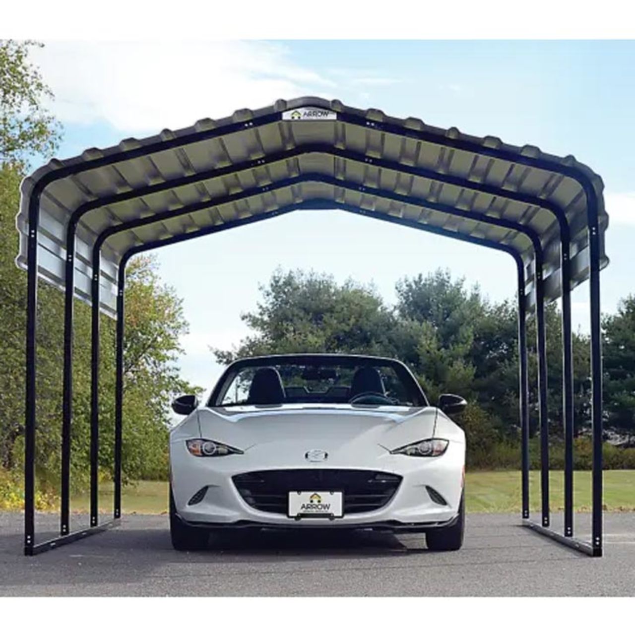 Arrow Carport 10x15x7 Ft. - Eggshell