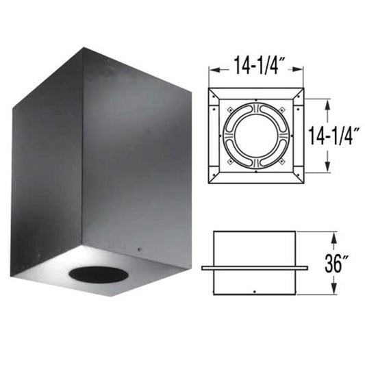 6" DuraPlus 36" Square Ceiling Support Box - 6DP-CS36