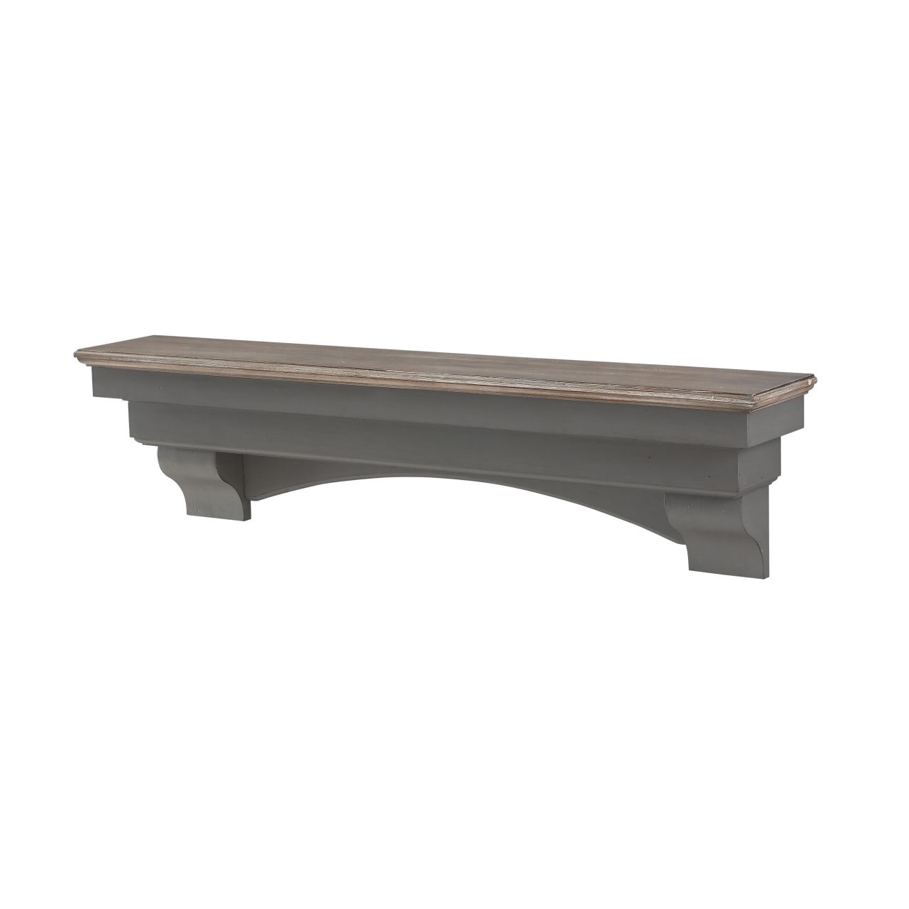 48" Hadley Fireplace Shelf by Pearl Mantels - Cottage Distressed Finish