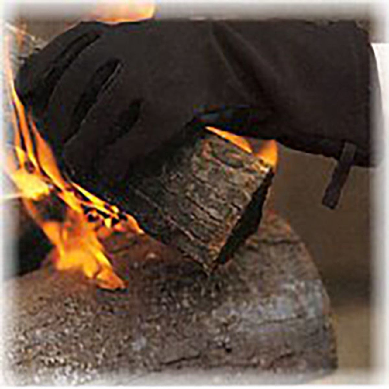 HearthX Black Fireplace Gloves-Pair