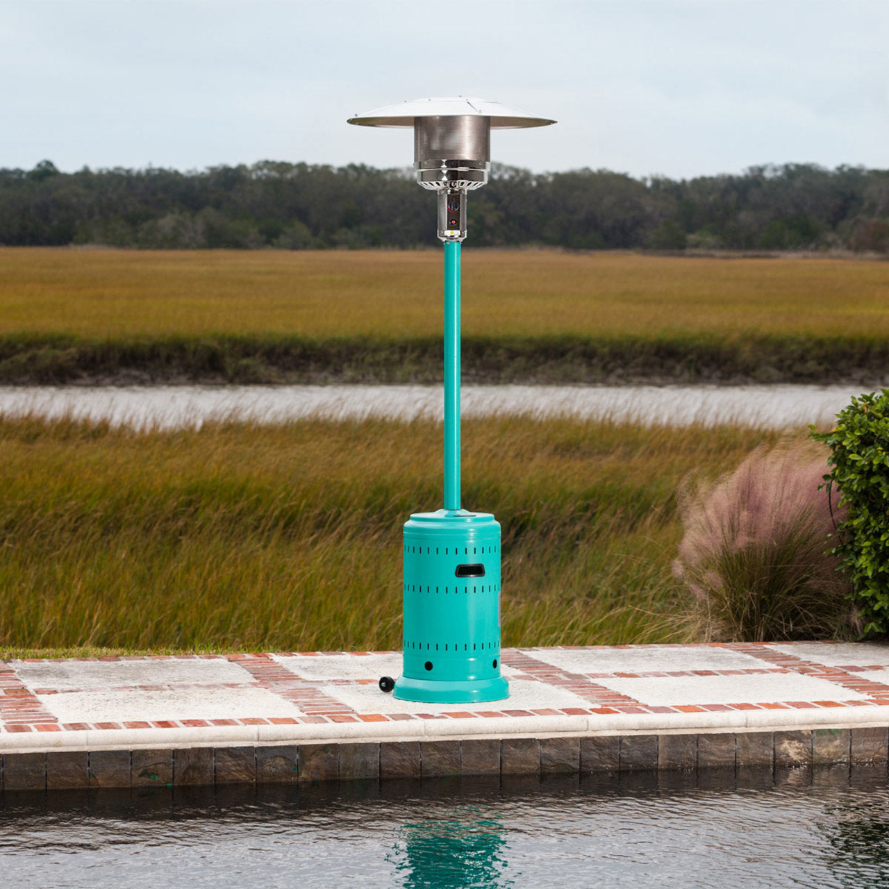 Aqua Blue Powder Coated Patio Heater