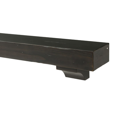 72" Shenandoah Fireplace Shelf by Pearl Mantels - Espresso Distressed Finish
