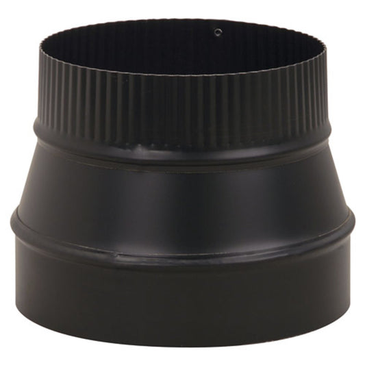 8" to 6" 24-Ga. Snap-Lock Black Reducer