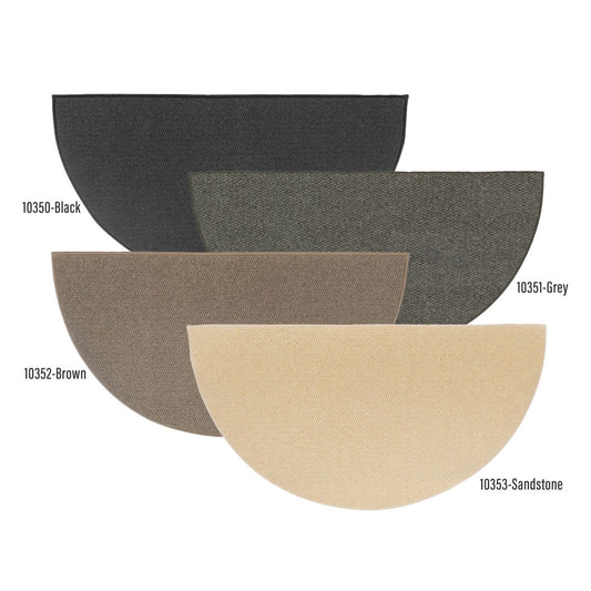 Goods of the Woods 6 Ft Half Round Rug, Ember 72x36