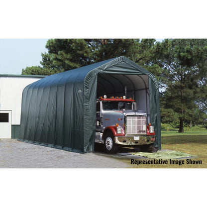 ShelterCoat 16 x  44 Garage With Peak Roof - Green