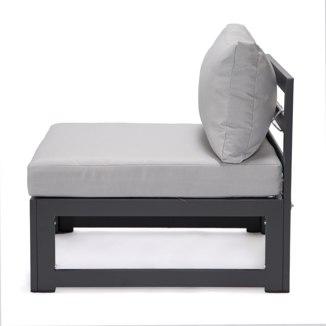 FiveOaks Dover Patio Collections Armless Sofa in Light Gray - Set of 2