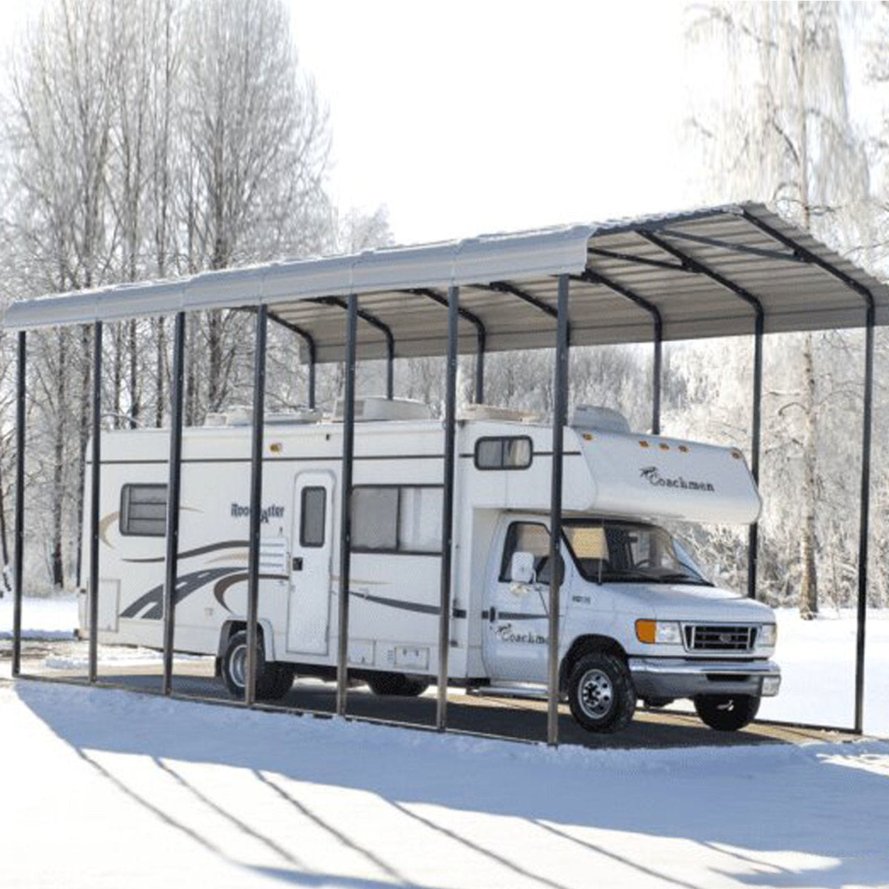 Arrow RV Carport 14 x 20 x 14 Ft. - Eggshell