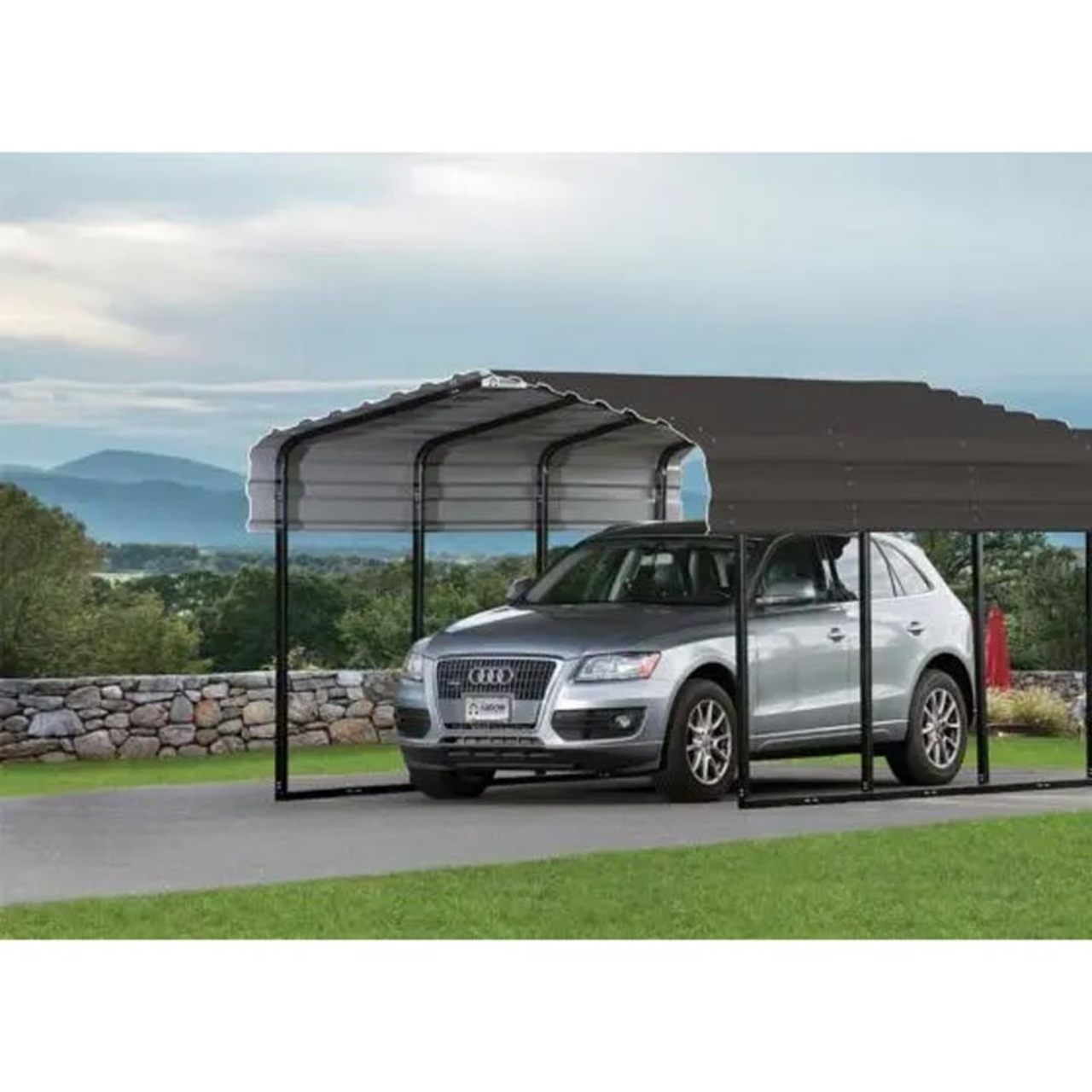 Arrow Carport 10 x 15 x 7 Ft. - Charcoal