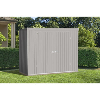 Arrow Elite Steel Storage Shed 8 x 4 -  Cool Gray