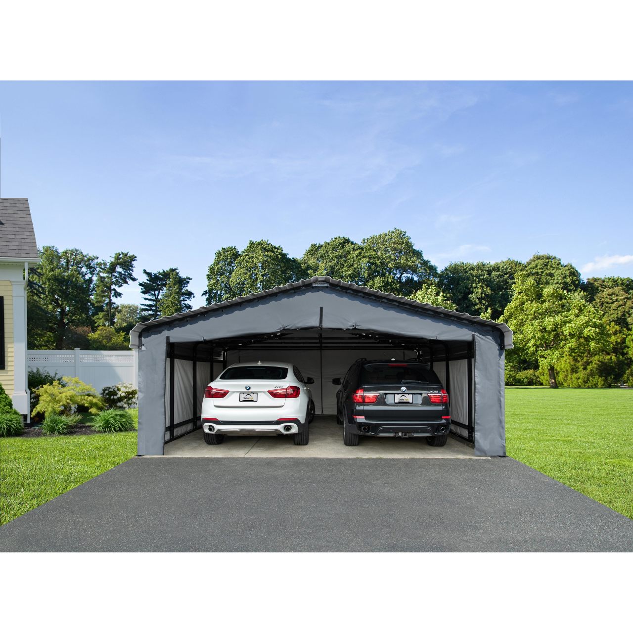 Arrow 20' x 20' Enclosure Wall Kit ONLY for Carport - Gray