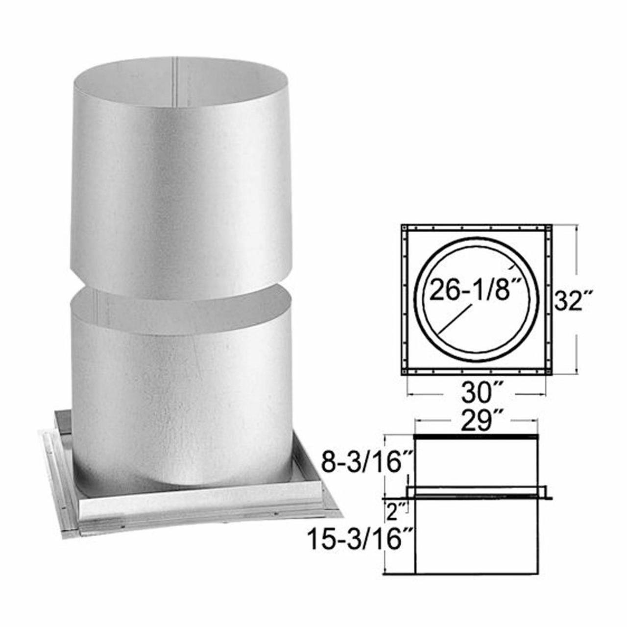 24'' DuraTech Firestop Radiation Shield - 24DT-FRS