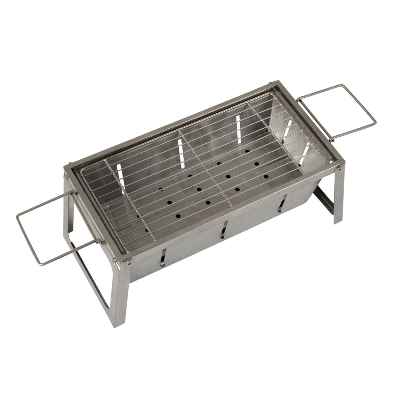 Fire Sense Stainless Steel Foldaway Charcoal Grill - 63724