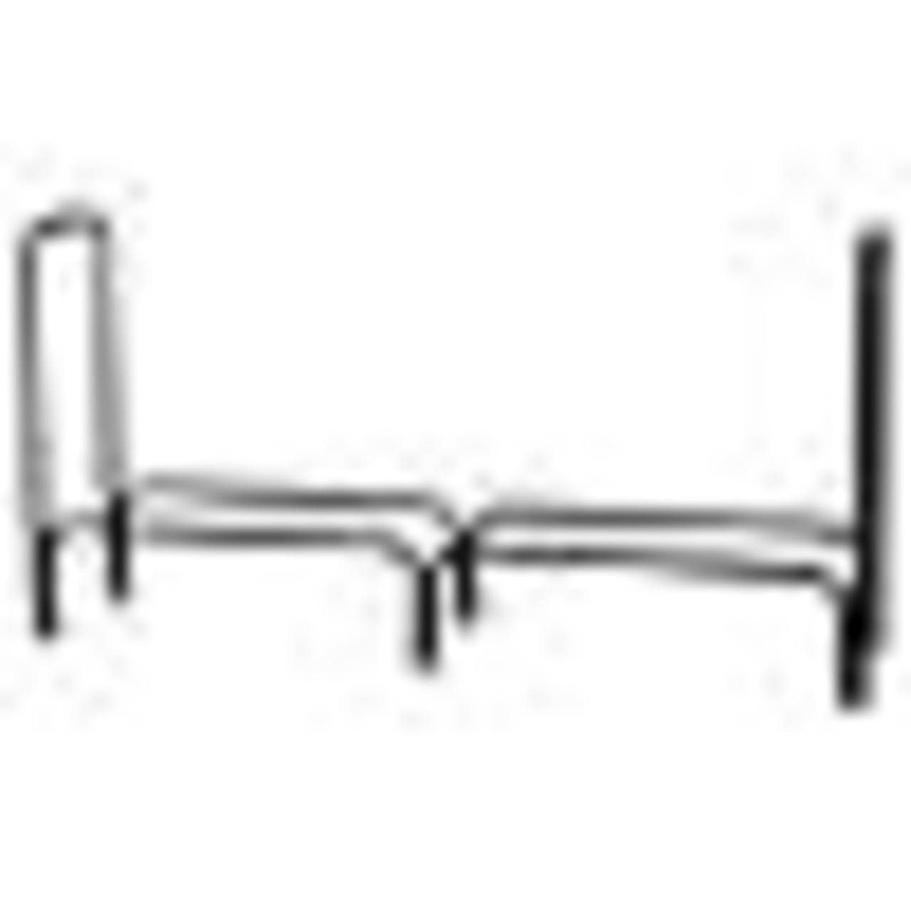 60" Long Log Rack - Black