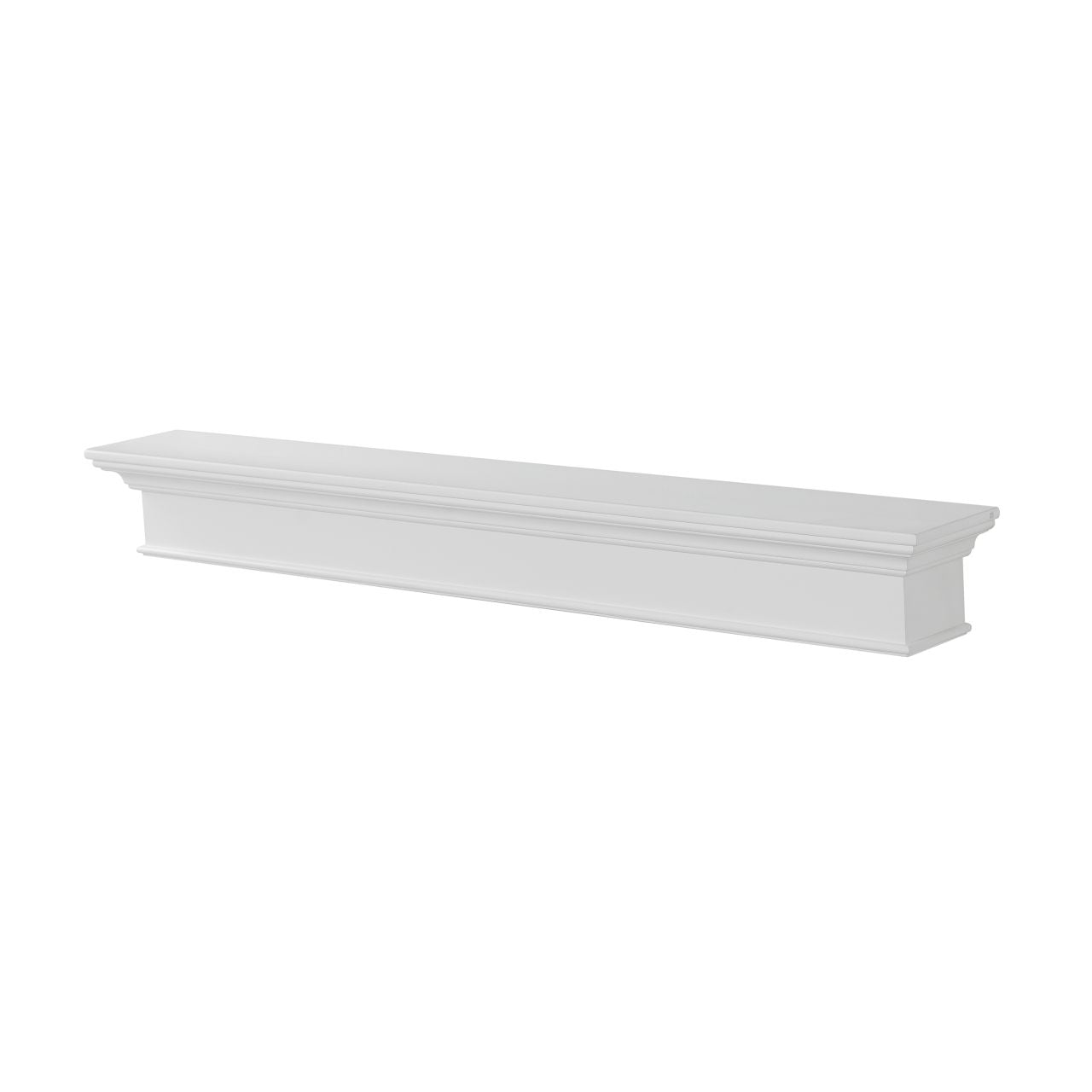 60" Henry MDF Fireplace Shelf by Pearl Mantels - White Paint Finish