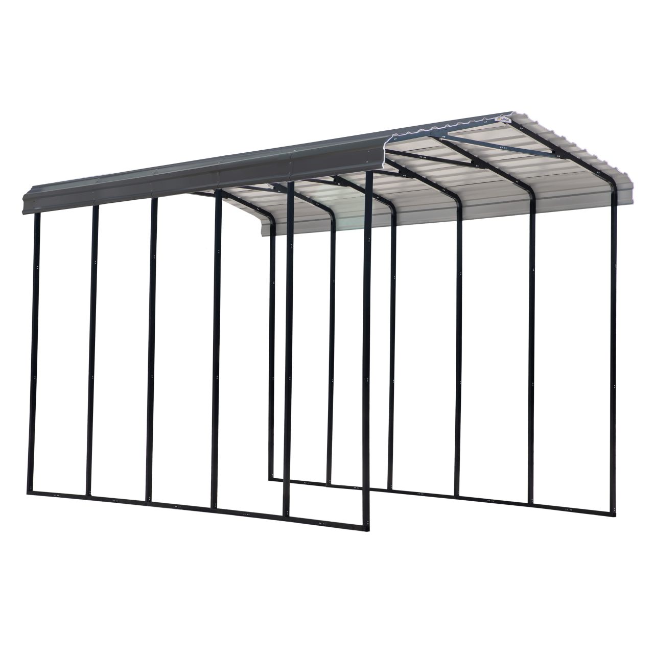 Arrow 14' x 24' x 14' Carport - Charcoal