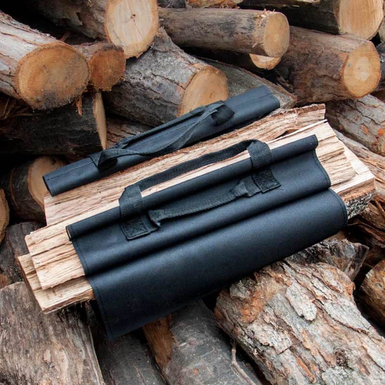 Canvas Log Carrier - Black