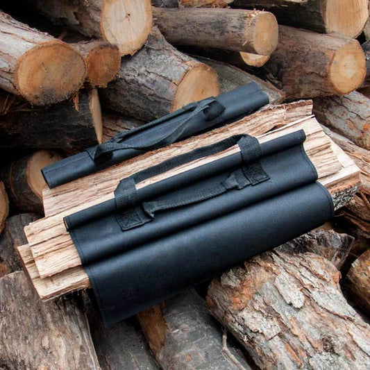 Canvas Log Carrier - Black