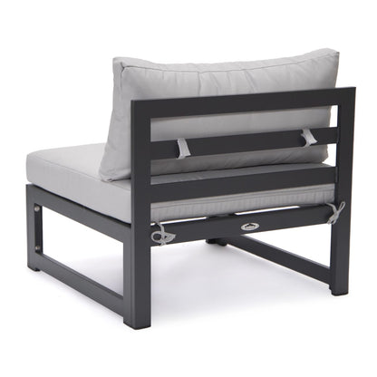 FiveOaks Dover Patio Collections Armless Sofa in Light Gray - Set of 2