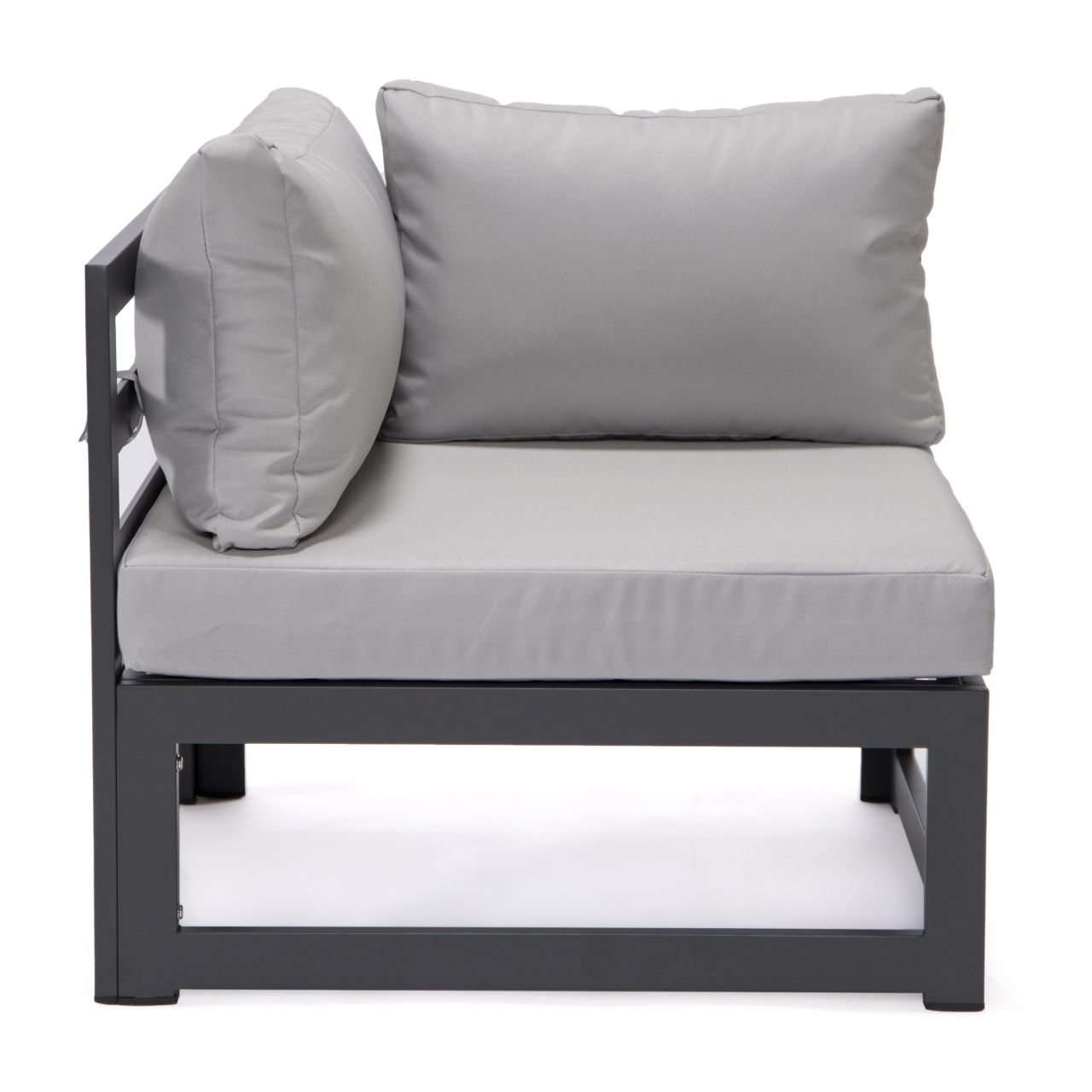 FiveOaks Dover Patio Collections Corner Sofa in Light Gray