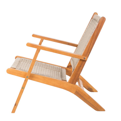 Fire Sense Vega Natural Stain Outdoor Chair - 62773 - 63634 - 63635