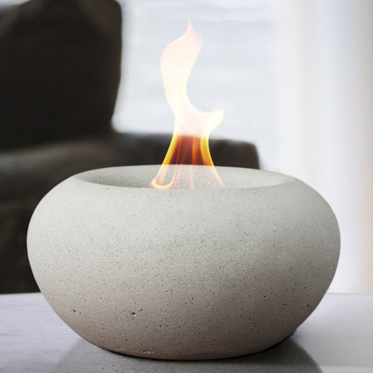 Stone Fire Bowl - White