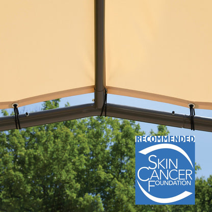 Pacifica 10 x 10 Gazebo Canopy - Marzipan Tan