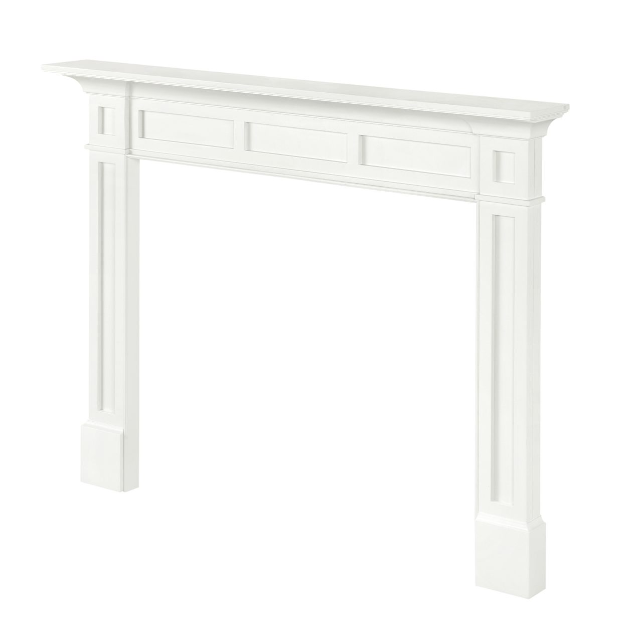 56" Jim MDF Fireplace Mantel by Pearl Mantels - White Paint Finish
