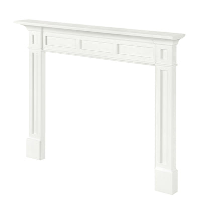 56" Jim MDF Fireplace Mantel by Pearl Mantels - White Paint Finish