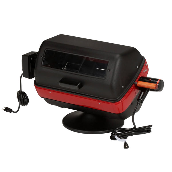 Americana 3-Zone Electric Tabletop Grill with Window & Rotisserie