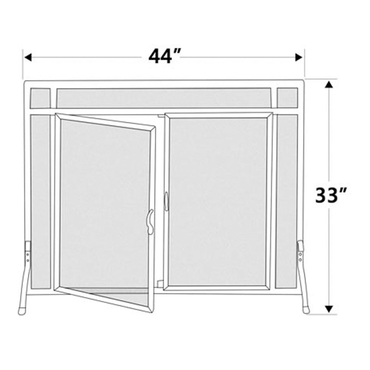 Pilgrim Forged Iron Door Screen - 18436