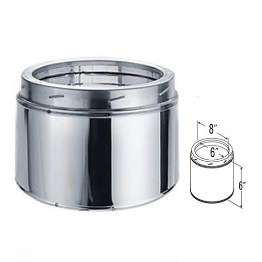 6" x 6" DuraTech Stainless Steel Chimney Pipe - 6DT-06SS