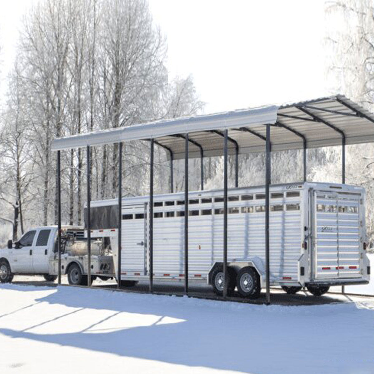 Arrow RV Carport 14 x 20 x 14 Ft. - Eggshell