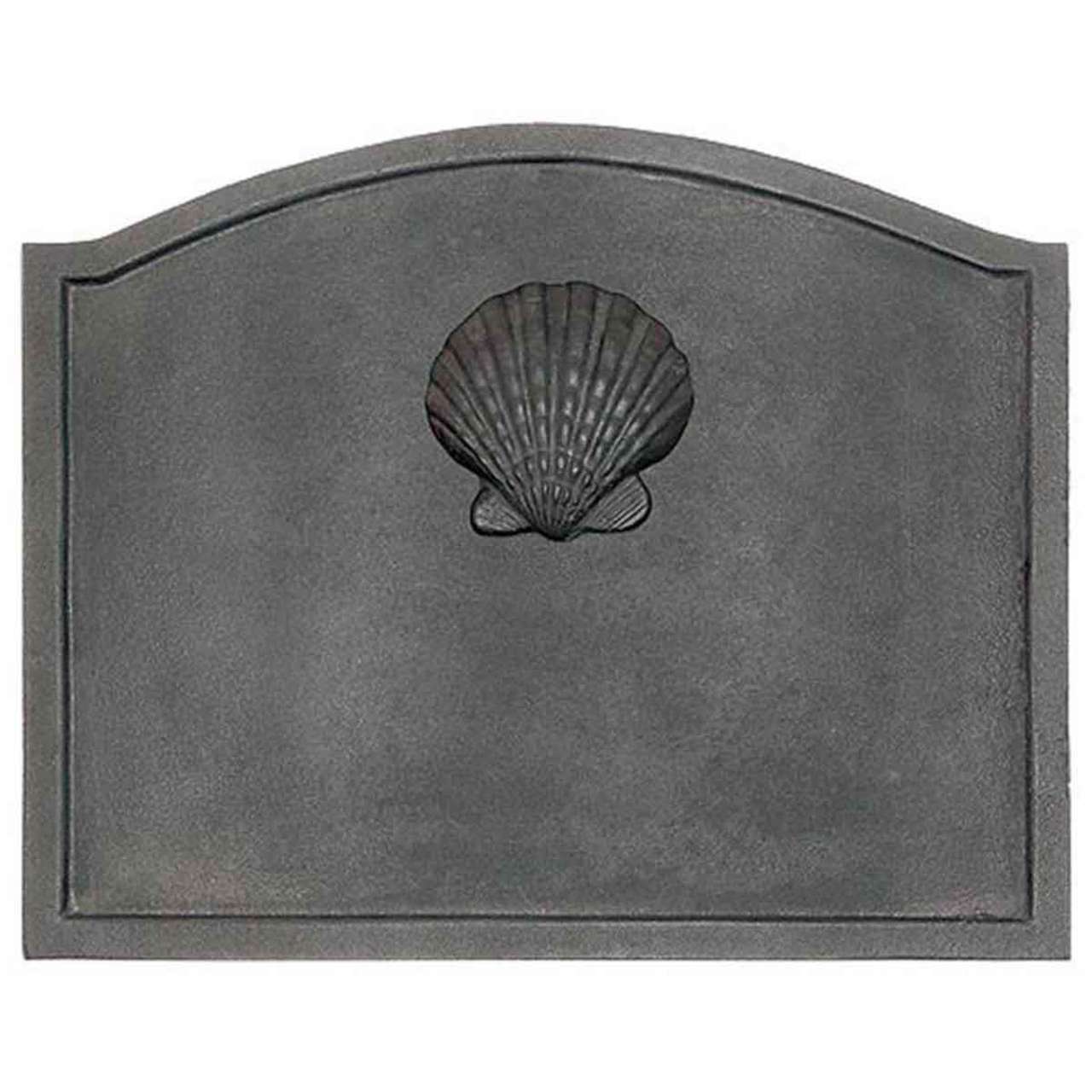 Shell Cast Iron Fireback - 22.5" W x 17.75" H