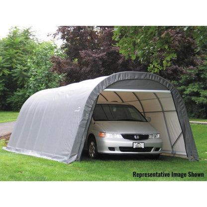 ShelterCoat 12 x 28 Wind & Snow Rated Garage  - Gray
