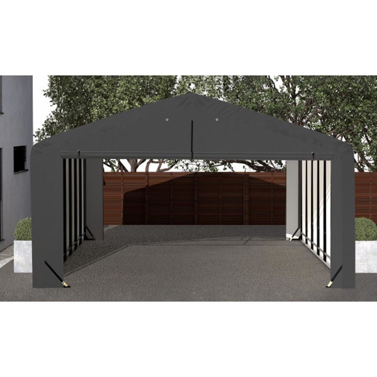 ShelterTube 20' x 32' x 12' Wind & Snow-Load Rated Garage - Gray